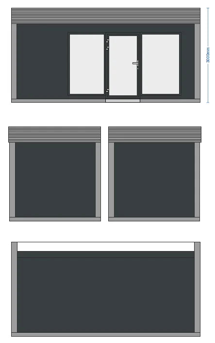 Bürocontainer 6,00 × 2,90 m
