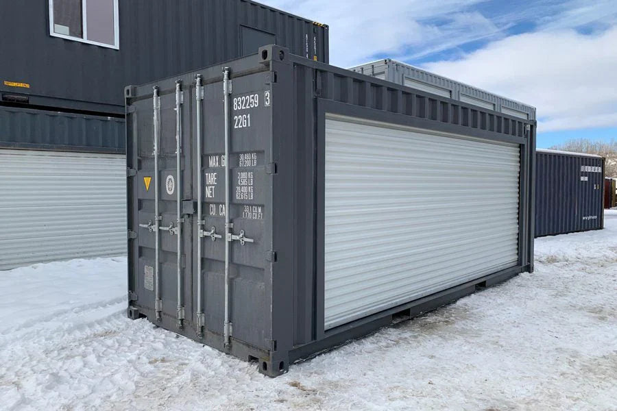 20-Fuß Container mit 16 Rolltoren