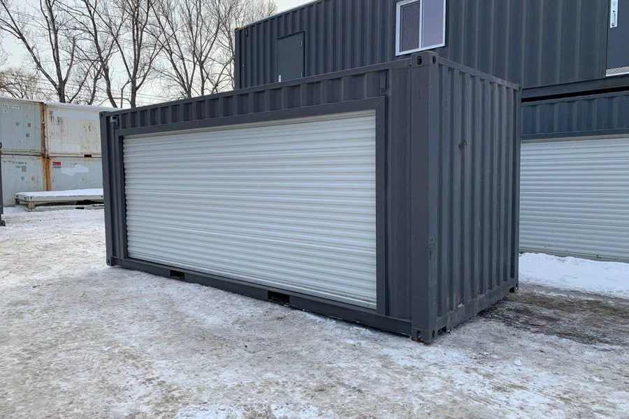 20-Fuß Container mit 16 Rolltoren